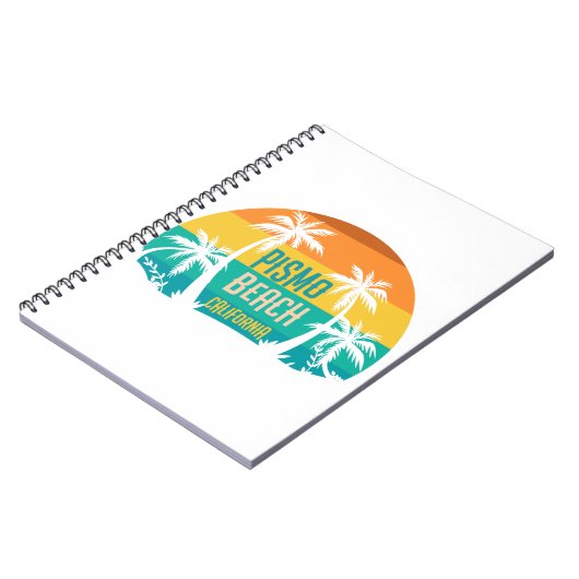 Pismo Beach Retro Notitieboek (Linkerzijde)