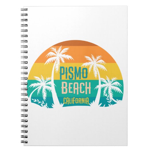 Pismo Beach Retro Notitieboek (Voorkant)
