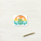 Pismo Beach Retro Post-it® Notes (Op bureau)