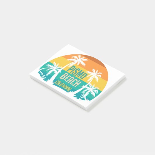 Pismo Beach Retro Post-it® Notes (Schuin)