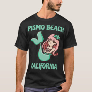 Pismo Beach Schattige Zeemeermin thema T-shirt