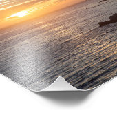 Pismo Beach Sunset print Foto Afdruk (Hoek)