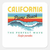 Pismo Beach Vierkante Sticker (Voorkant)