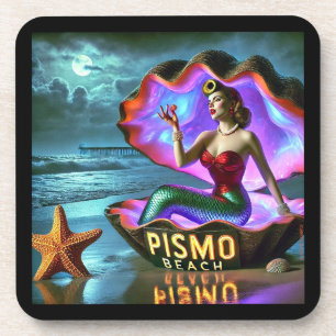 PISMO BEACH ZEEMEERMIN. SERIE 1 NUMMER 1. BIER ONDERZETTER
