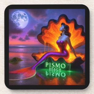 PISMO BEACH ZEEMEERMIN. SERIE 1 NUMMER 4. BIER ONDERZETTER