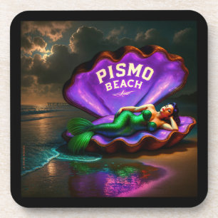 PISMO BEACH ZEEMEERMIN. SERIE 1 NUMMER 6. BIER ONDERZETTER