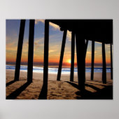 pismo pier sunset poster (Voorkant)