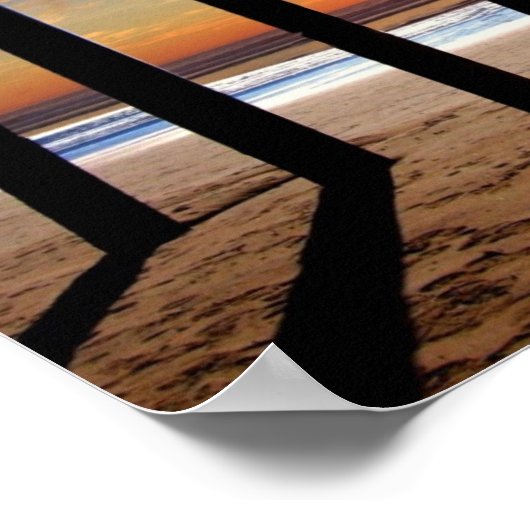 pismo pier sunset poster (Hoek)