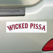 Pissa Bumpersticker (Op auto)