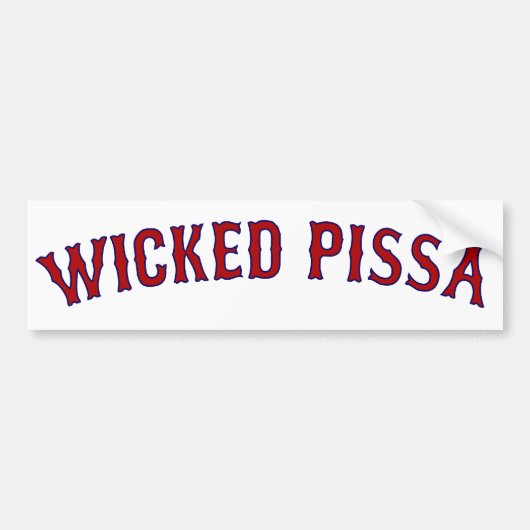 Pissa Bumpersticker (Voorkant)