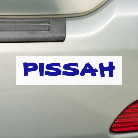 PISSAH BUMPERSTICKER (Op auto)
