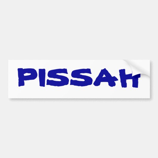 PISSAH BUMPERSTICKER (Voorkant)