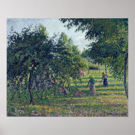 Pissarro - Appelbomen bij Eragny 1895 Poster (Voorkant)