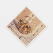 Pissarro - Appels en peren in een ronde mand, Servet (Hoek)