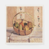 Pissarro - Appels en peren in een ronde mand, Servet (Voorkant)