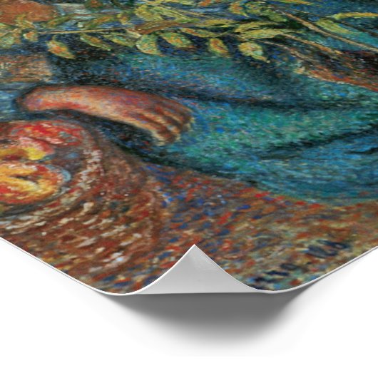 Pissarro - Apple Picking Poster (Hoek)