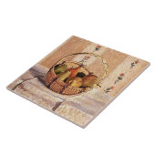 Pissarro - Apples and Pears in a Round Basket, Tegeltje (Zijkant)