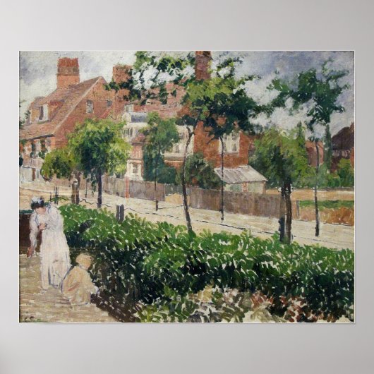 Pissarro - Bedford Park Bath Road London 1897 Poster (Voorkant)