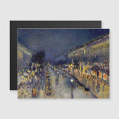 Pissarro - Blvd Montmartre bij nachtmagnetische Ka (Voorkant / Achterkant)
