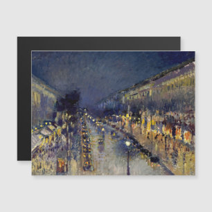 Pissarro - Blvd Montmartre bij nachtmagnetische Ka