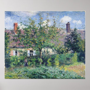 Pissarro - Boerderij in Eragny 1884 Poster