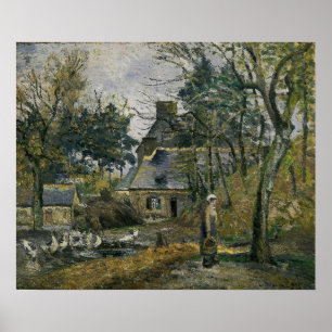 Pissarro - Boerderij op Montfoucault 1874 Poster