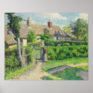 Pissarro - Boerenhuizen Eragny Poster