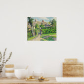 Pissarro - Boerenhuizen Eragny Poster (Keuken)