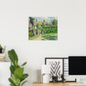 Pissarro - Boerenhuizen Eragny Poster (Thuiskantoor)