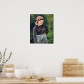 Pissarro - Boerin 1880 Poster (Keuken)