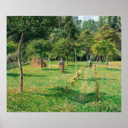 Pissarro - Boomgaard in Eragny 1896 Poster (Voorkant)