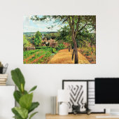 Pissarro - Boomgaarden van Louveciennes, kunst, Poster (Thuiskantoor)