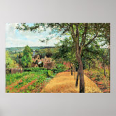 Pissarro - Boomgaarden van Louveciennes, kunst, Poster (Voorkant)