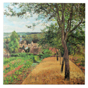 Pissarro - Boomgaarden van Louveciennes, kunst, Tegeltje