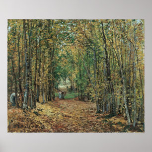 Pissarro - Bossen op Marly 1871 Poster