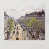 Pissarro - Boulevard Montmartre, lente Briefkaart (Voorkant)