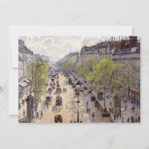 Pissarro - Boulevard Montmartre, lente Kaart