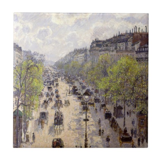 Pissarro - Boulevard Montmartre, lente Tegeltje (Voorkant)