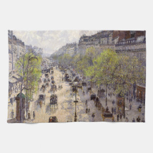 Pissarro - Boulevard Montmartre, lente Theedoek