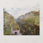 Pissarro - Boulevard Montmartre , Mardi Gras Briefkaart (Voorkant)