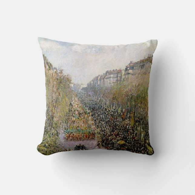 Pissarro - Boulevard Montmartre , Mardi Gras Kussen (Voorkant)