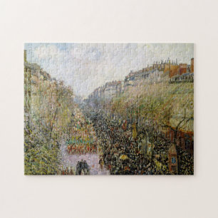Pissarro - Boulevard Montmartre , Mardi Gras Legpuzzel