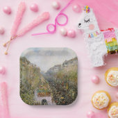 Pissarro - Boulevard Montmartre , Mardi Gras Papieren Bordje (Feest)