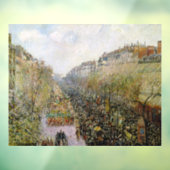 Pissarro - Boulevard Montmartre , Mardi Gras Raamsticker (Vel 3)
