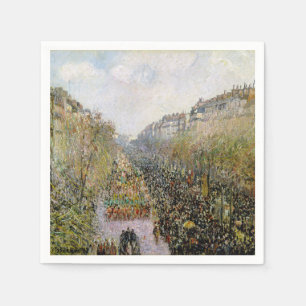 Pissarro - Boulevard Montmartre , Mardi Gras Servet