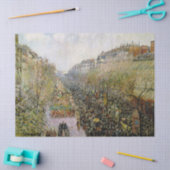 Pissarro - Boulevard Montmartre , Mardi Gras Tissuepapier (Craft)