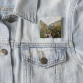 Pissarro - Boulevard Montmartre , Mardi Gras Vierkante Button 5,1 Cm (In situ)