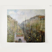 Pissarro - Boulevard Montmartre , Mardi Gras Wandkleed (Voorkant (horizontaal))