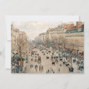Pissarro - Boulevard Montmartre, Middagzon Bedankkaart