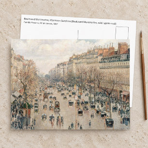 Pissarro - Boulevard Montmartre, Middagzon Briefkaart